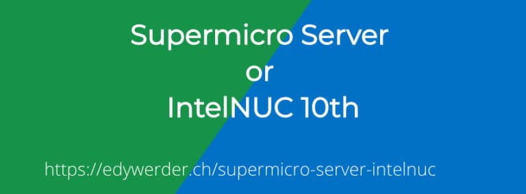 Supermicro server IntelNUC