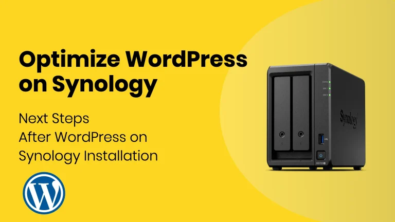 Optimize WordPress on Synology