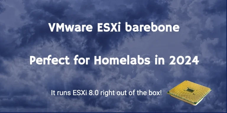 A perfect barebone ESXi host