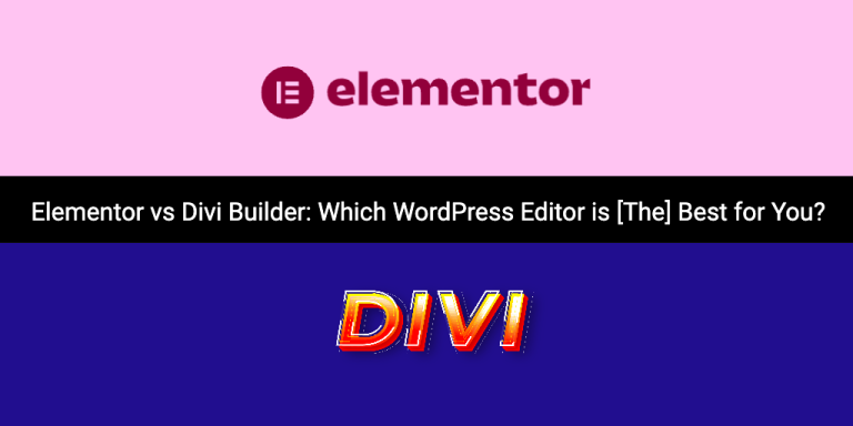 Elementor vs Divi feature image